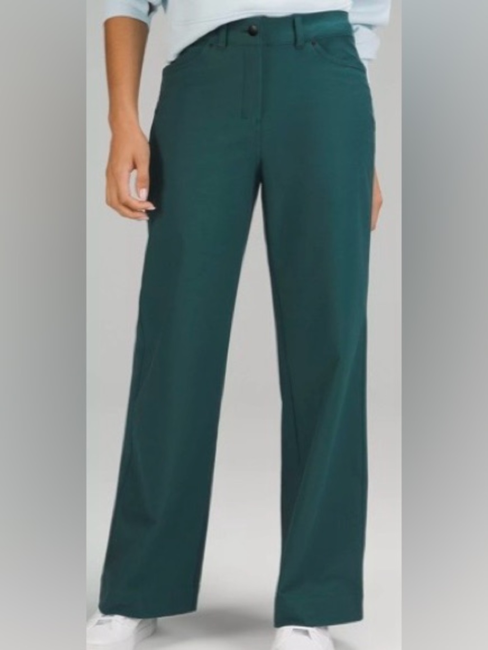 lululemon athletica Wide-Leg Pants in Teal Green